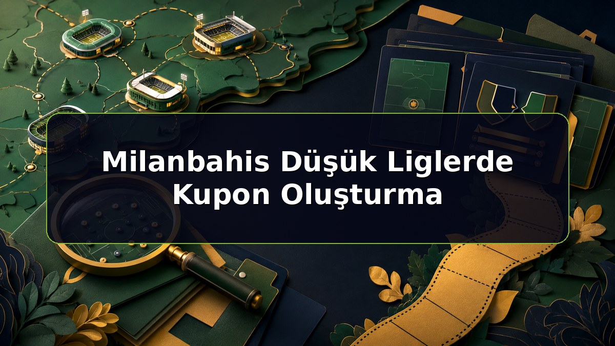 Milanbahis Düşük Liglerde Kupon Oluşturma konulu Milanbahis bilgilendirme görseli