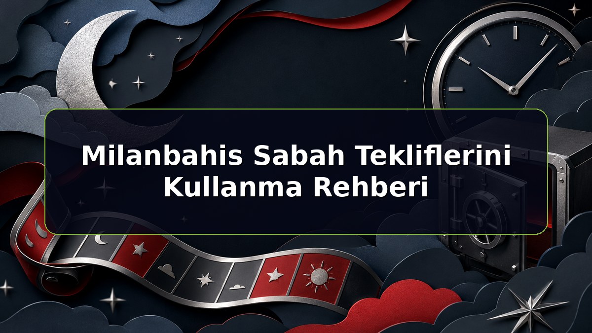 Milanbahis Sabah Tekliflerini Kullanma Rehberi konulu Milanbahis bilgilendirme görseli