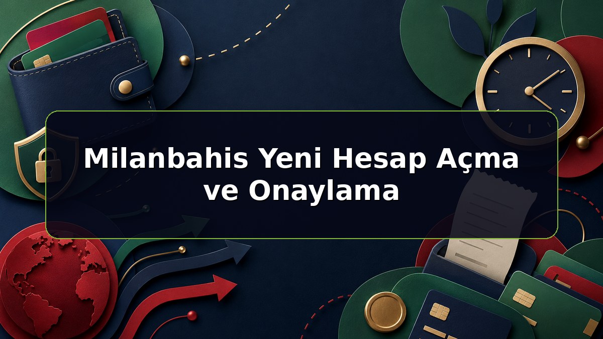 Milanbahis Yeni Hesap Açma ve Onaylama konulu Milanbahis bilgilendirme görseli